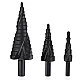 Set 3 Burghie In Trepte Spiralate HSS 4-32 Freze NEGRE Set 3 Burghie In Trepte Spiralate HSS 4-32 Freze NEGRE