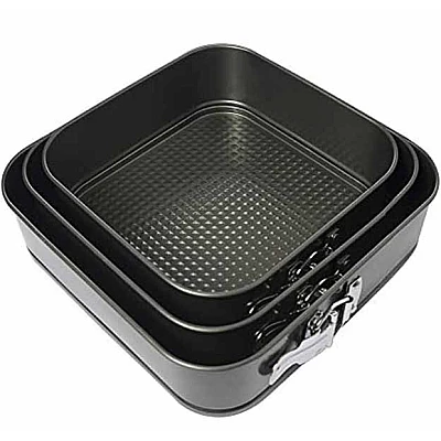Set 3 Tavi forma patrata pentru Prajituri/Tort Set 3 Tavi forma patrata pentru Prajituri/Tort