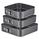 Set 3 Tavi forma patrata pentru Prajituri/Tort Set 3 Tavi forma patrata pentru Prajituri/Tort