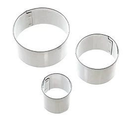 Set 3 forme/cuttere rotunde pentru prajituri CAKE MOLD
