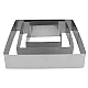 Set 3 forme pentru tort patrat inox Set 3 forme pentru tort patrat inox