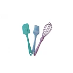 Set 3 ustensile de bucatarie pensula paleta  tel silicon