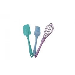 Set 3 ustensile de bucatarie pensula paleta  tel silicon