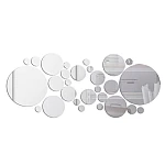 Set 30 Oglinzi decorative din Sticla Acrilica pentru design interior model rotund