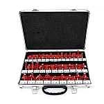 Set 35 Freze pentru lemn geanta aluminiu diametru 6 mm