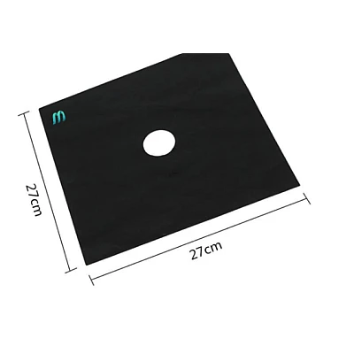 Set 4 Folii TEFLON NEGRU Detasabile pentru Aragaz din Teflon Lavabila Reutilizabila Negru Set 4 Folii TEFLON NEGRU Detasabile pentru Aragaz din Teflon Lavabila Reutilizabila Negru