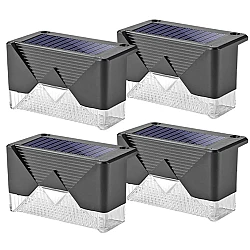 Set 4 Lampi Solare pentru Gard si Stalp cu Senzor de Miscare