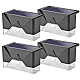 Set 4 Lampi Solare pentru Gard si Stalp cu Senzor de Miscare Set 4 Lampi Solare pentru Gard si Stalp cu Senzor de Miscare