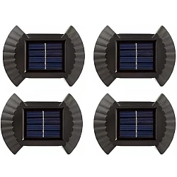 Set 4 Lampi solare cu lumina bidirectionala 2 led / lampa 