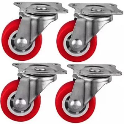 Set 4 Roti 32mm Pivotante ROSII ROTILE culoarea