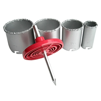 Set 4 carote diamantate 33-73 mm Set 4 carote diamantate 33-73 mm
