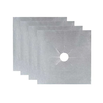 Set 4 folii ARGINTII de protectie pentru aragaz Set 4 folii ARGINTII de protectie pentru aragaz