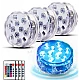 Set 4 lampi LED RGB cu telecomanda rezistente la apa Set 4 lampi LED RGB cu telecomanda rezistente la apa