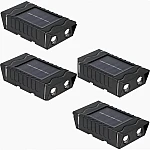 Set 4 lampi solare de perete cu iluminare sus jos 4 LED