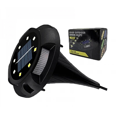 Set 4 lampi solare pentru curte cu picioruse detasabile si led lateral Set 4 lampi solare pentru curte cu picioruse detasabile si led lateral