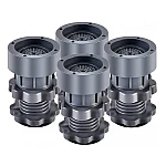 Set 4 picioruse Reglabile antivibratii din ABS si cauciuc pentru masina de spalat floare