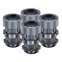Set 4 picioruse Reglabile antivibratii din ABS si cauciuc pentru masina de spalat floare