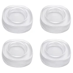 Set 4 picioruse TRANSPARENTE din silicon antivibratie pentru masina de spalat