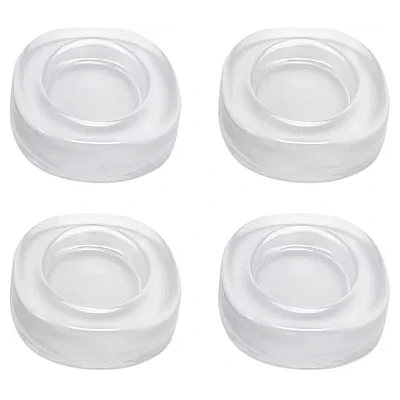 Set 4 picioruse TRANSPARENTE din silicon antivibratie pentru masina de spalat Set 4 picioruse TRANSPARENTE din silicon antivibratie pentru masina de spalat