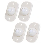 Set 4 rotite pivotante cu adeziv de lipit cu bila din plastic