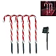 Set 5 Acadele de exterior incarcare solara 40 cm decoratiune luminoasa Set 5 Acadele de exterior incarcare solara 40 cm decoratiune luminoasa