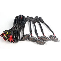 Set 5 lumini x 4 Leduri Grila Auto lumin aGalbena Set 5 lumini x 4 Leduri Grila Auto lumin aGalbena