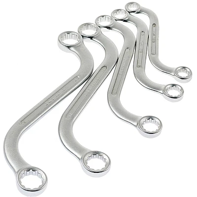 Set 5 chei inelare tip S 10x11-18x19 mm Set 5 chei inelare tip S 10x11-18x19 mm
