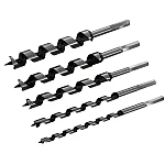 Set 5 piese burghii tip melc 3/8 5/8 3/4 7/8 1