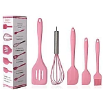 Set 5 ustensile bucatarie din silicon ROZ