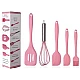 Set 5 ustensile bucatarie din silicon ROZ Set 5 ustensile bucatarie din silicon ROZ