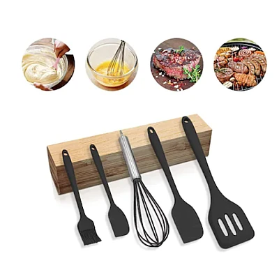 UB Set 5 ustensile de gatit din silicon negre UB Set 5 ustensile de gatit din silicon negre