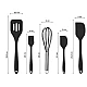 UB Set 5 ustensile de gatit din silicon negre UB Set 5 ustensile de gatit din silicon negre