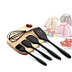 UB Set 5 ustensile de gatit din silicon negre UB Set 5 ustensile de gatit din silicon negre