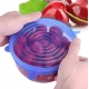 UB Set 6 capace pentru alimente flexibile din silicon transparent HASAN UB Set 6 capace pentru alimente flexibile din silicon transparent HASAN
