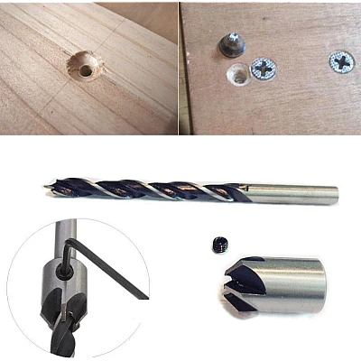 Set 7 Burghie pentru lemn LASERLINE cu Zencuitor/Limitare profunzime Set 7 Burghie pentru lemn LASERLINE cu Zencuitor/Limitare profunzime