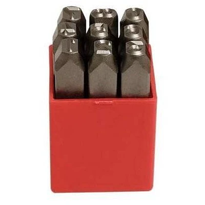Set 9 poansoane cifre 10 mm Set 9 poansoane cifre 10 mm