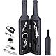 Set cadou in forma de STICLA cu 5 accesorii pentru vin cu 6 piese 32 cm LY Set cadou in forma de STICLA cu 5 accesorii pentru vin cu 6 piese 32 cm LY