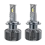 Set de 2 becuri led auto V68 H7 pentru camion 24V putere 45W temperatura 6000K 8000lm