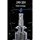 Set de 2 becuri led auto V68 H7 pentru camion 24V putere 45W temperatura 6000K 8000lm