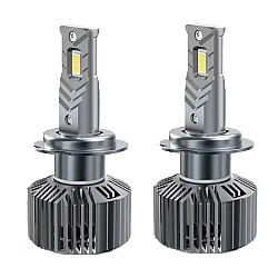 Set de 2 becuri led auto V68 H7 pentru camion 24V putere 45W temperatura 6000K 8000lm