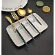 Set de 4 piese tacamuri in stil portughez- culoare turcoaz si auriu Set de 4 piese tacamuri in stil portughez- culoare turcoaz si auriu
