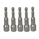 Set de 5 biti tubulari magnetici 1/4