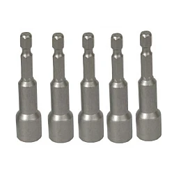 Set de 5 biti tubulari magnetici 1/4