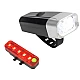 Set de lumini (fata-spate) QX-T0605 reincarcabile pentru bicicleta Set de lumini (fata-spate) QX-T0605 reincarcabile pentru bicicleta