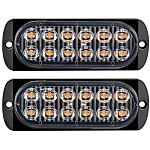 Set doua proiectoare cu 12 Leduri 36W 2 Fire Lampi Gabarit