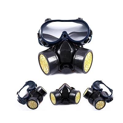 Set ochelari si masca de protectie KH-A-5 pentru lucru in mediu chimic vapori vopsea sau praf Set ochelari si masca de protectie KH-A-5 pentru lucru in mediu chimic vapori vopsea sau praf