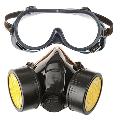 Set ochelari si masca de protectie KH-A-5 pentru lucru in mediu chimic vapori vopsea sau praf Set ochelari si masca de protectie KH-A-5 pentru lucru in mediu chimic vapori vopsea sau praf