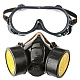 Set ochelari si masca de protectie KH-A-5 pentru lucru in mediu chimic vapori vopsea sau praf Set ochelari si masca de protectie KH-A-5 pentru lucru in mediu chimic vapori vopsea sau praf