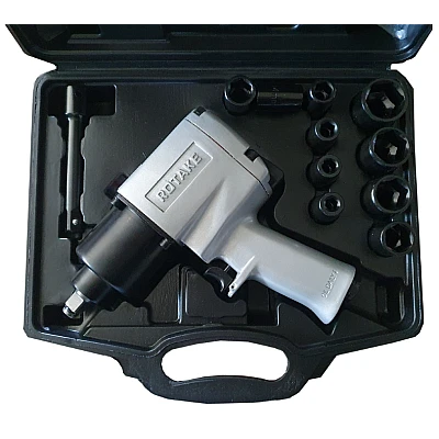 Set Pistol Impact Pneumatic 1/2" si Chei Tubulare de Impact Rotake Set Pistol Impact Pneumatic 1/2 si Chei Tubulare de Impact Rotake