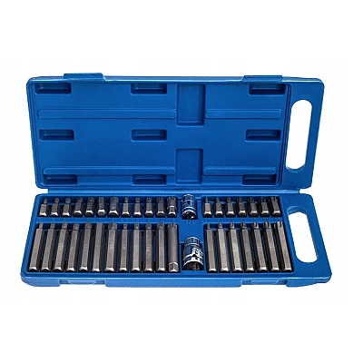 Set profesional bit torx hex spline 40 piese scurte si lungi Set profesional bit torx hex spline 40 piese scurte si lungi